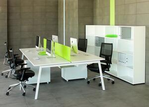 NARBUTAS - Štvormiestny pracovný stôl NOVA A 240x144 cm