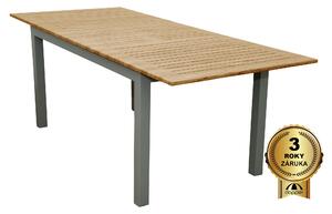 Doppler EXPERT WOOD - záhradný rozkladací hliníkový stôl 150/210 x 90 x 75 cm - Tovar s drobnou vadou (N593)
