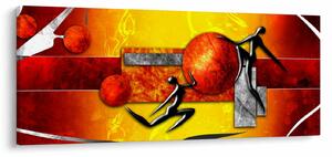 Obraz - Maľba ľudskosti (120x50 cm)