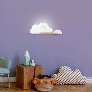 Bielo-ružové detské svietidlo Cloud - Candellux Lighting
