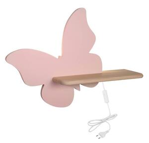 Ružové detské svietidlo Butterfly - Candellux Lighting