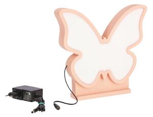 Ružová detská lampička Butterfly - Candellux Lighting