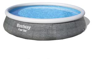 Bestway Nadzemný bazén s filtráciou Fast Set Ratan, pr. 396 cm, v. 84 cm