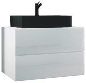 SKRINKA S UMÝVADLOM, biela, biela, 81 cm MID.YOU - Kúpeľňové skrinky, Online Only