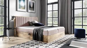 Boxspringová posteľ CHANTELLE 4 - 120x200, ružová + topper ZDARMA