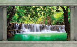 Fototapeta - Čarovný vodopád (152,5x104 cm)