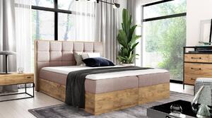 Boxspringová posteľ ALOIS 1 - 120x200, ružová + topper ZDARMA