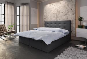Čalúnená posteľ LAKE 1 + rošt + matrace, 140x200, cosmic97
