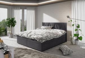 Čalúnená posteľ FADO 3 + rošt + matrace + topper, 160x200, cosmic14