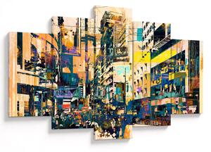Obraz maľované abstrakcie (150x105 cm)