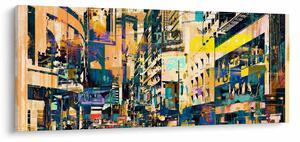 Obraz maľované abstrakcie (120x50 cm)
