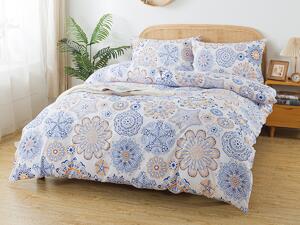 XPOSE® Bavlnené obliečky CIARA na dve postele - modré