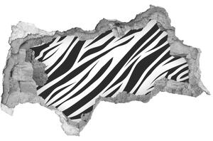 Samolepiaca diera múr 3D Zebra pozadia nd-b-89914611