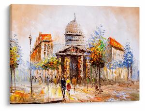 Obraz - Maľovaná mestská pamiatka (70x50 cm)