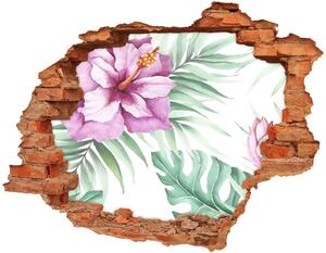 Fotoobraz diera na stenu Havajské kvety nd-c-123607547