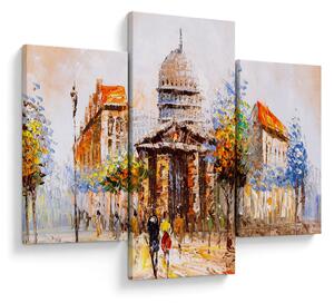 Obraz - Maľovaná mestská pamiatka (90x60 cm)