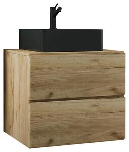 SKRINKA S UMÝVADLOM, dub medový, dub medový, 61 cm MID.YOU - Kúpeľňové skrinky, Online Only