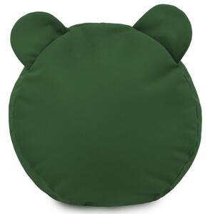Plyšová podnožka TEDDY tmavo zelená