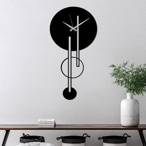 ASIR Nástenné hodiny kovové CLOCK čierne