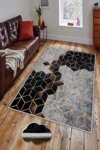 ASIR Koberec (80 x 200) HMNT773 sivý a černý