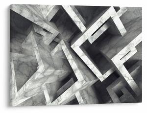 Abstraktný obraz kociek (70x50 cm)