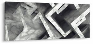 Abstraktný obraz kociek (120x50 cm)