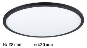 Paulmann Atria Shine panel 3-step čierna 830 Ø42cm, Čierna, Obývacia izba / jedáleň, Plast, Moderný, Závesné svietidlo