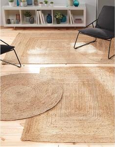 Obdĺžnikový jutový koberec