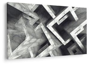 Abstraktný obraz kociek (90x60 cm)