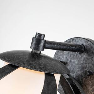 Nástenné svetlo Blacksmith, čierna/biela, 1-pl