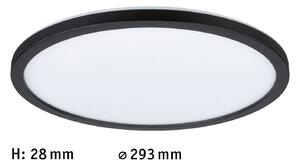 Paulmann Atria Shine LED panel, čierny, Ø 29 cm, 3000 K, zapnutie/vypnutie, Čierna, Obývacia izba / jedáleň, Plast, Moderný, Závesné svietidlo