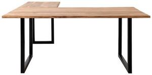 ROHOVÝ PÍSACÍ STÔL, čierna, farba indického palisandra, 180/180/77 cm MID.YOU - Online Only kancelárie, Online Only