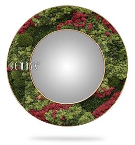 Kruhové zrkadlo BEMOSS® ORTHO Burgundy - Vonkajší priemer rámu 65 cm (zrkadlo 45 cm)