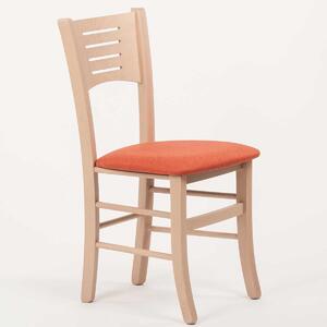 Stima Stolička VERONA s čalouněným sedákem Vyberte variant ->: Dub Sonoma, Vyberte látku ->: LUX Terracotta 10