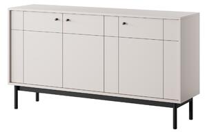 Trojdverová komoda Japandi (K154), kašmír