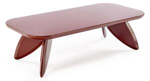 Obdĺžnikový konferenčný stolík Lumis 120 cm - burgund