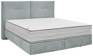 BOXSPRINGOVÁ POSTEĽ, 180/200 cm, svetlomodrá Dieter Knoll - Postele