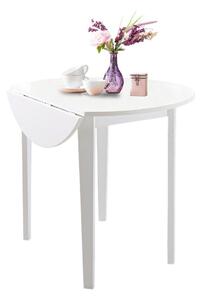 Biely skladací jedálenský stôl Støraa Trento Quer, ⌀ 92 cm