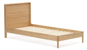 Jednolôžková posteľ z dubového dreva s roštom v prírodnej farbe 90x200 cm Lenon – Kave Home