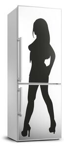 Nálepka tapeta na chladničku Silueta ženy