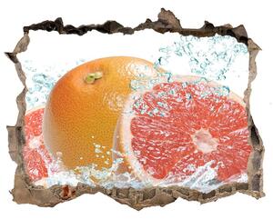 Nálepka 3D díra na zeď Grapefruit nd-k-113852536