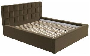 Čalúnená manželská posteľ s roštom 160x200 WARNOW 2 - tmavá šedá