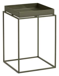 HAY Stolík Tray Table 30x30 High, olive green