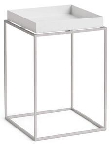 HAY Stolík Tray Table 30x30 High, white / silicone coated steel