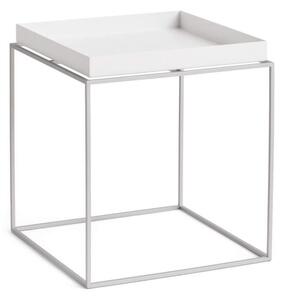 HAY Stolík Tray Table 40x40, white / silicone coated steel