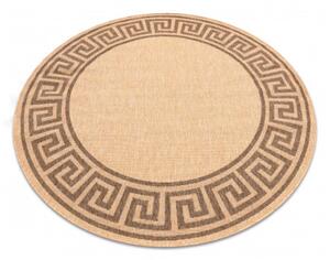 Koberec SIZAL FLOORLUX kruh 20014 mais / coffee