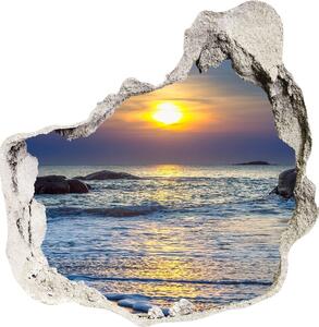 Nálepka 3D diera na stenu Sunset sea nd-p-47734929