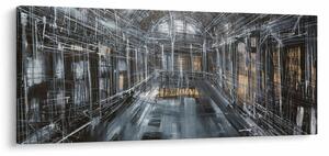 Obraz interiéru starej budovy (120x50 cm)