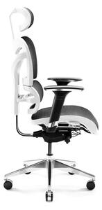 Kancelárska ergonomická stolička Kommodus: bielo-čierna Jan Nowak 0I-6P6S-T8WB