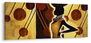 Obraz umelecké pradávnej maľby (120x50 cm)
